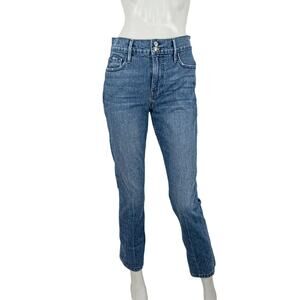 FRAME Denim Women's HERITAGE Le Sylvie Slender Straight Jeans in Eagle Rock Blue